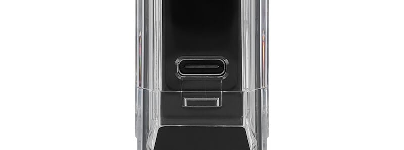 The USB-C port of Lost Vape's Le Bar 45K Amour 66 refillable puff