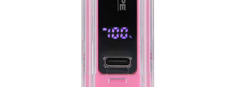 The screen of Lost Vape's Le Bar 45K Pastèque Mangue Pêche refillable puff