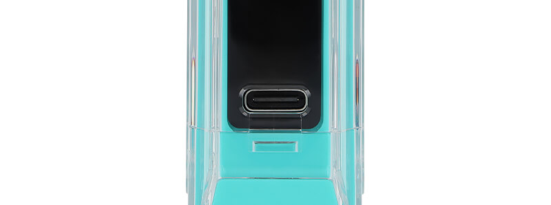 Le port USB-C de la puff rechargeable Le Bar 45K Pomme Pêche Poire de Lost Vape