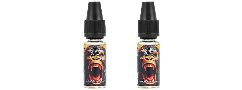 Les deux flacons de e-liquide Lemonada Fraped de chez Torna-Bar