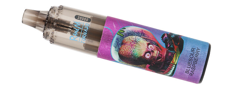 La puff rechargeable Tornado RandM Blue Sour Raspberry de chez Fumot
