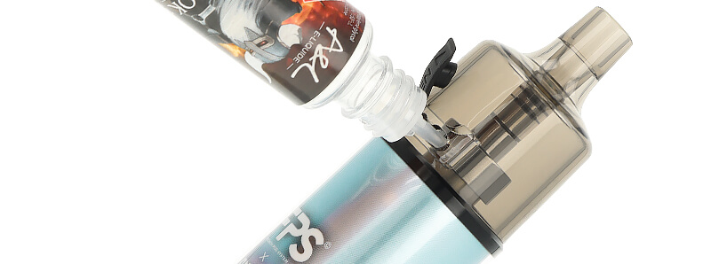 The filling of FPS' Enfer Watermelon Strawberry Ice refillable puff