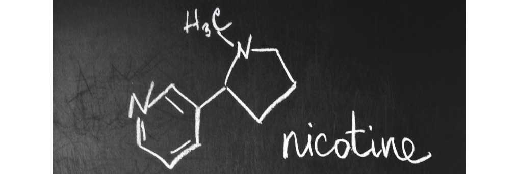 La formule chimique de la molécule de nicotine