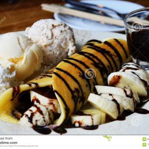 glace vanille custard banane choco noisette