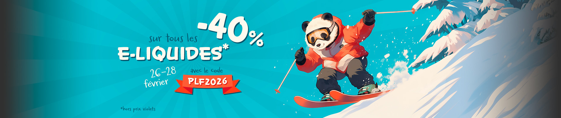 -40% sur tous les E-Liquides