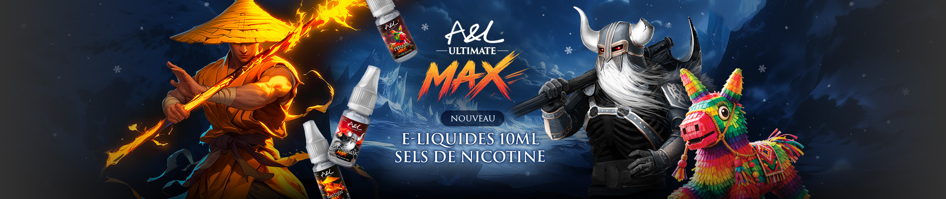 A&L Ultimate MAX E-liquides Sel de nicotine