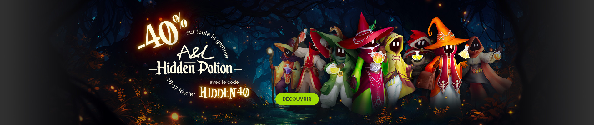 -40% sur la gamme Hidden Potion